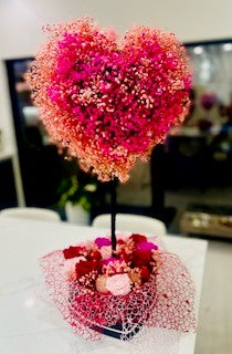 Romantic & Chic Heart Shaped Topiary - Local Sales Only