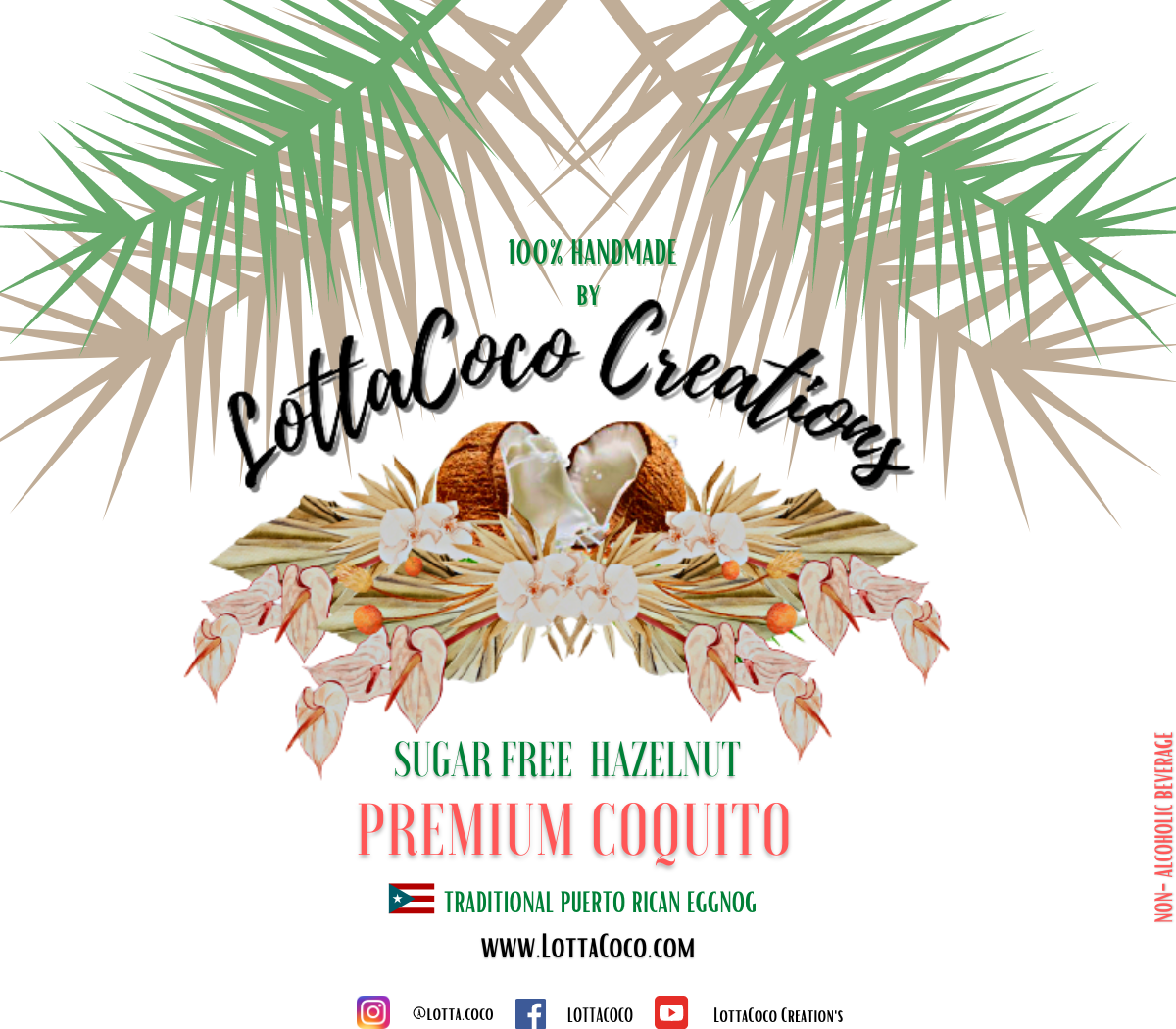 Sugar Free LottaCoco Coquito - Local Shipment