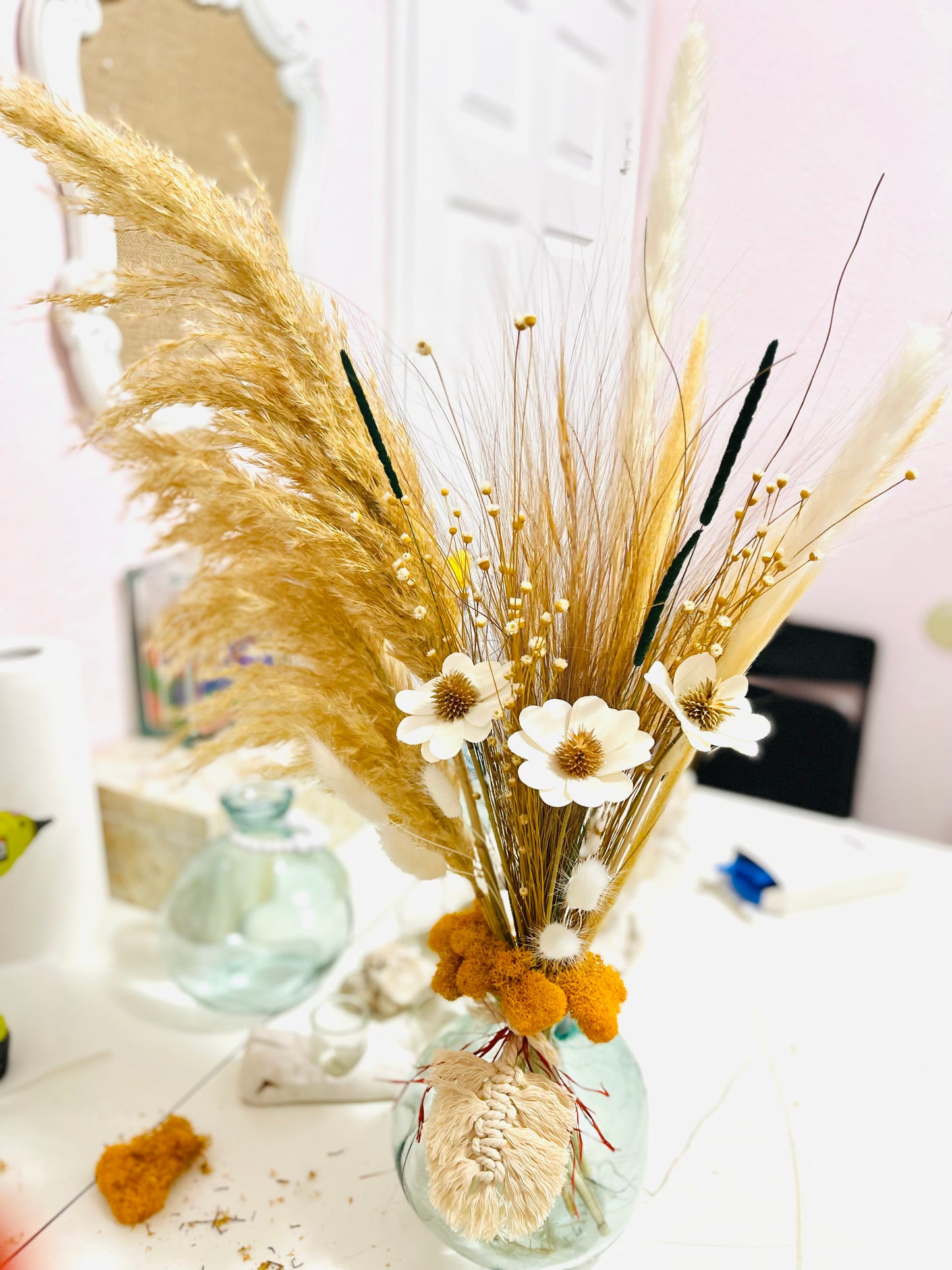 Golden Pampas Grass Arrangement