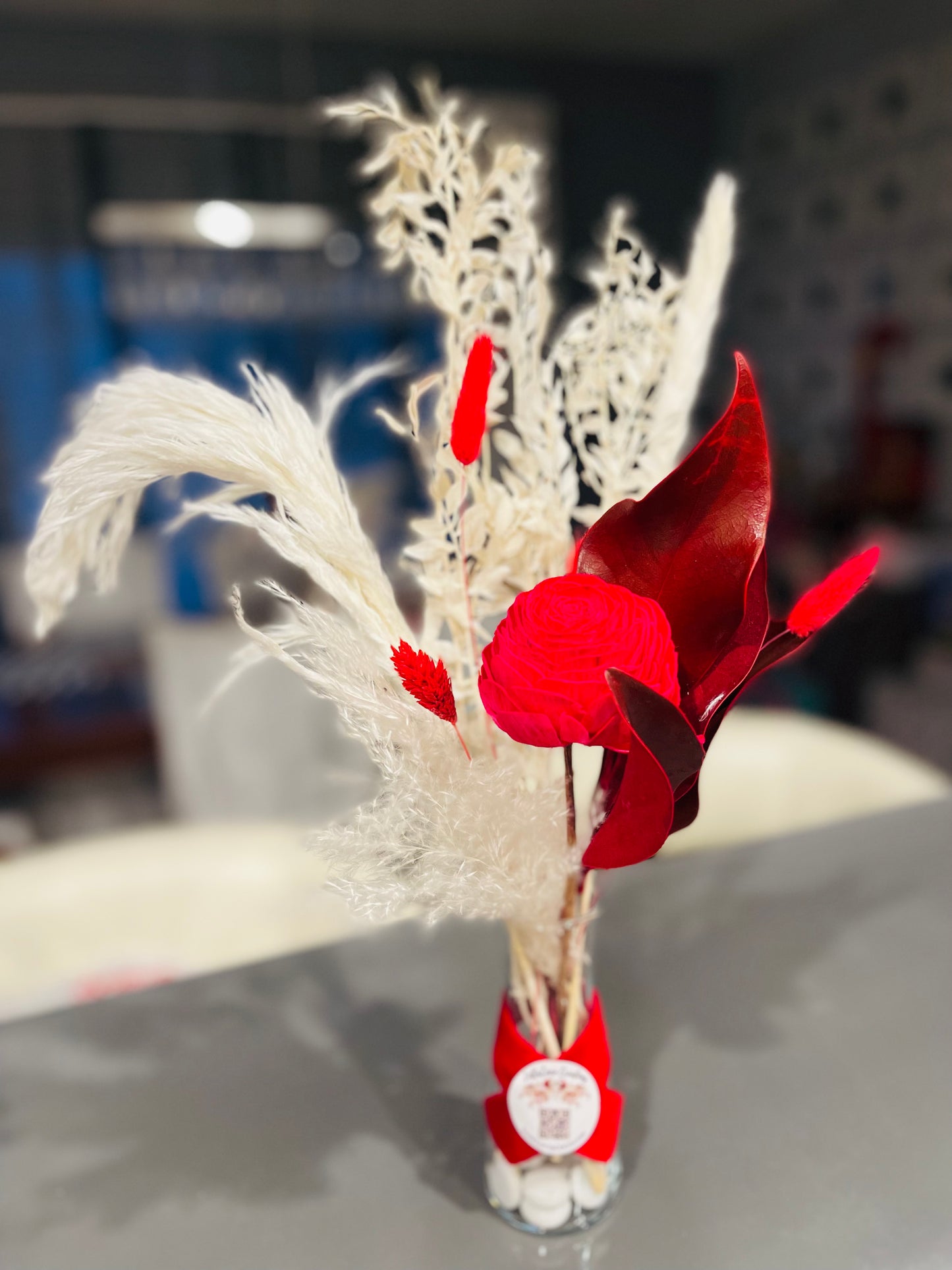 Single Red Rose Bouquet
