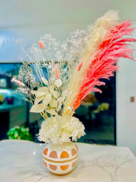 Sweet Pink Pampas Grass Arrangement