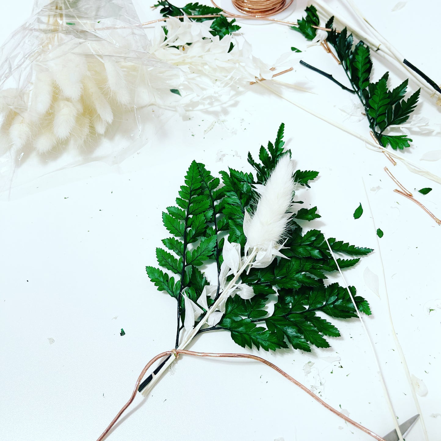 Bunny Tail Flower Decor